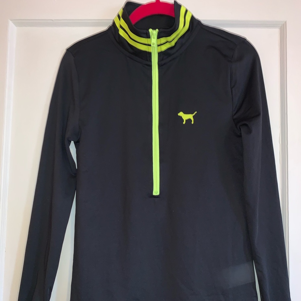 XS, PINK workout half-zip!